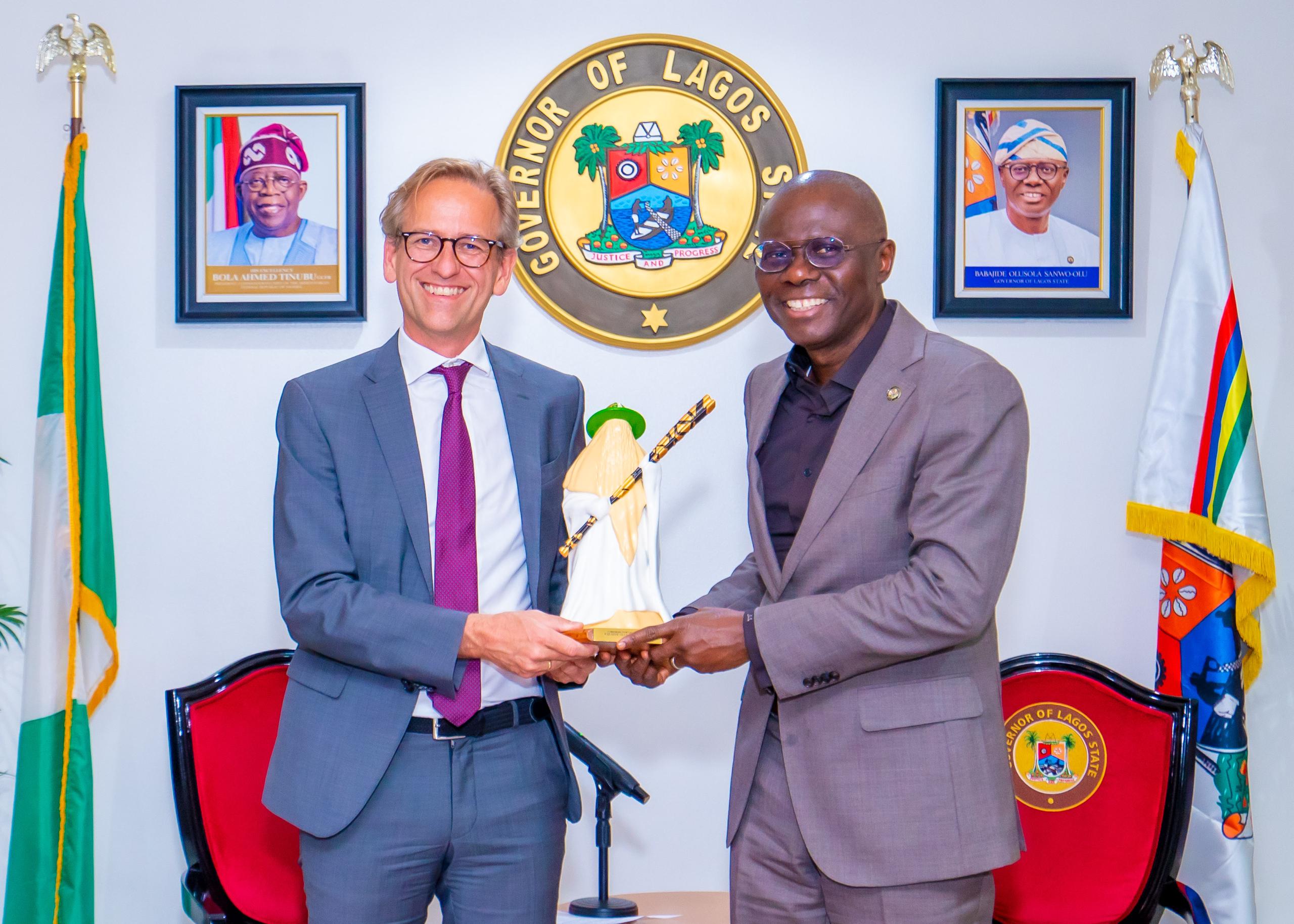 GOV. SANWO-OLU RECEIVES AMBASSADOR OF DENMARK TO NIGERIA, MR JENS OLE BACH HANSEN